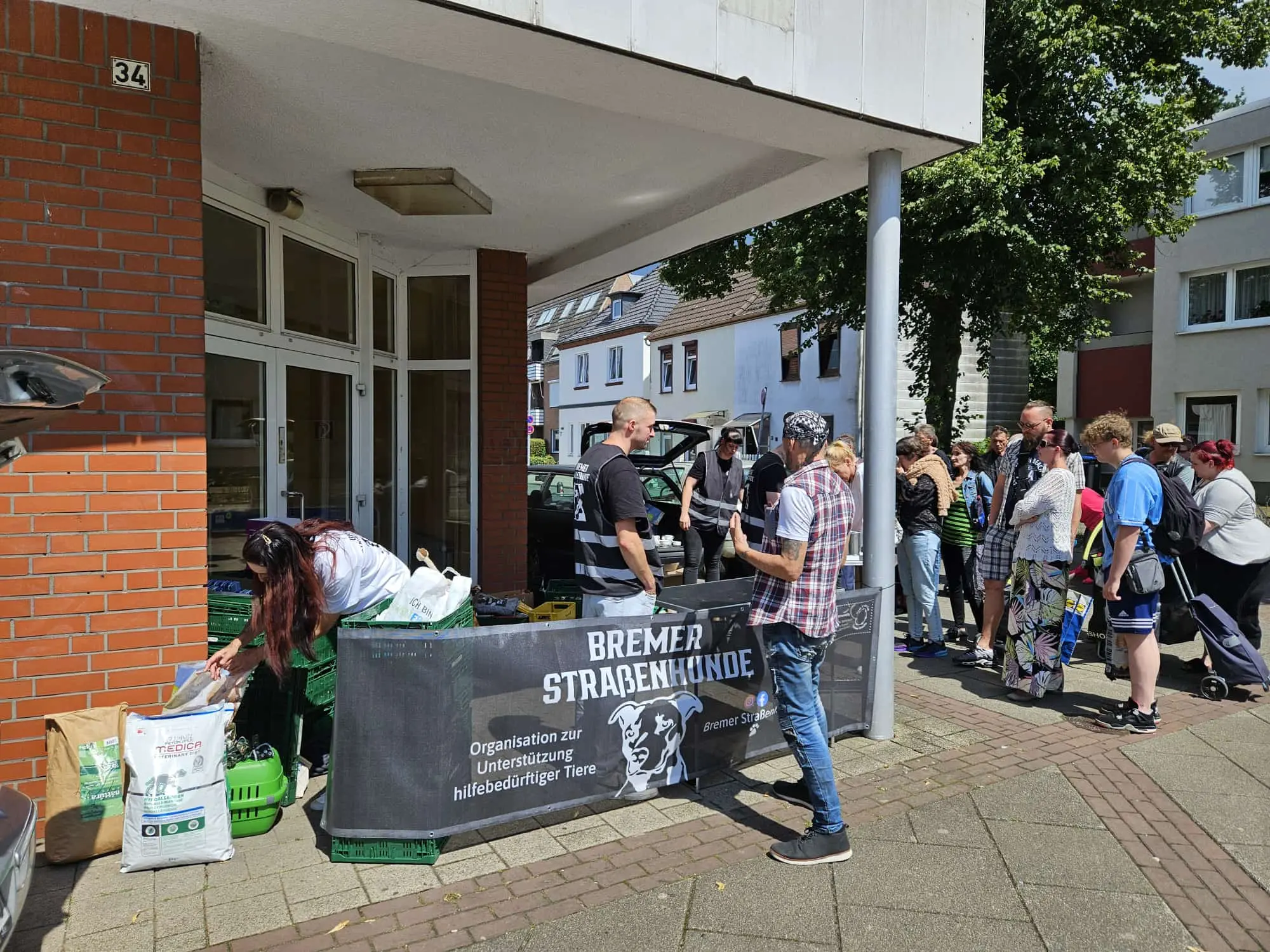 Bild einer Spendenausgabe