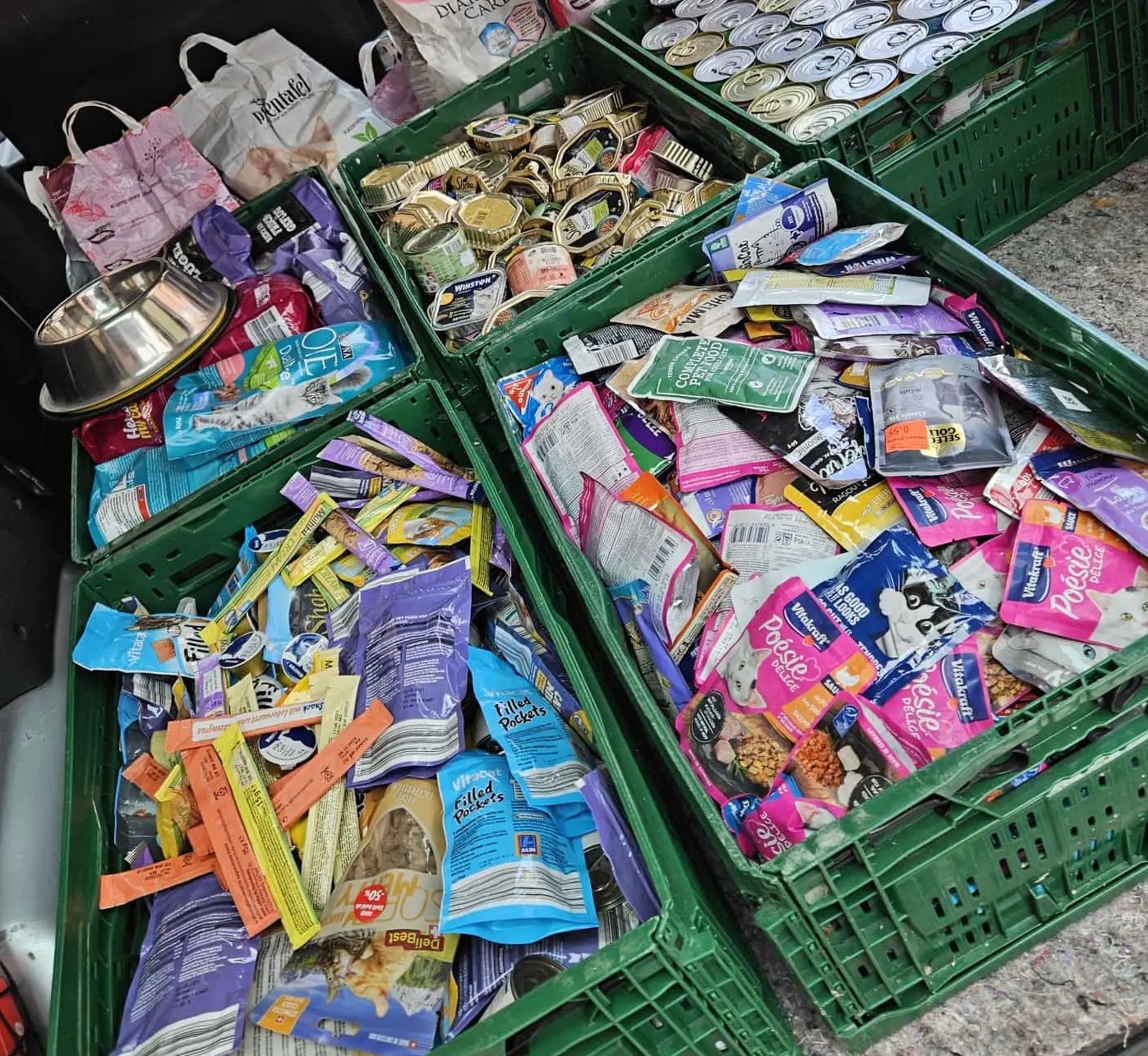 Bild von erhaltenen Spenden